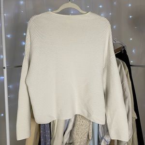 White Cozy Basic H&M Sweater